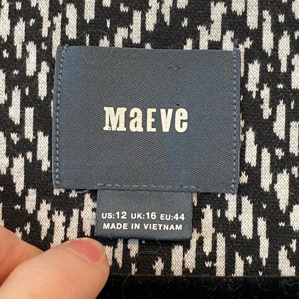 Maeve Black and Red Midi Dress - Picture 11 of 16